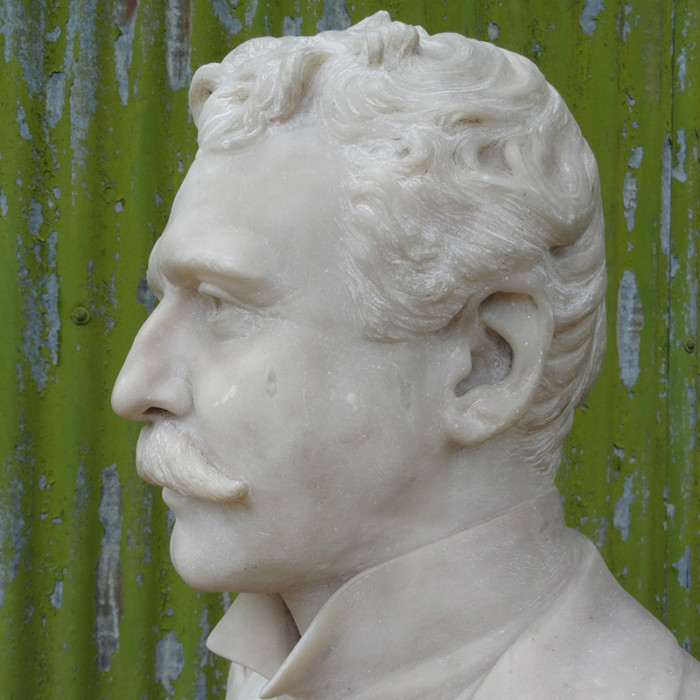 Marble bust of Surgeon to King Edward VII 3