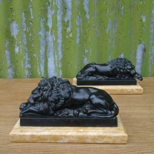 Grand Tour bronze Canova lions 4