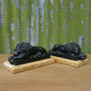 Grand Tour bronze Canova lions 1