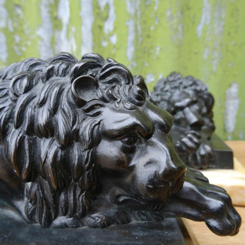 Grand Tour bronze Canova lions 5