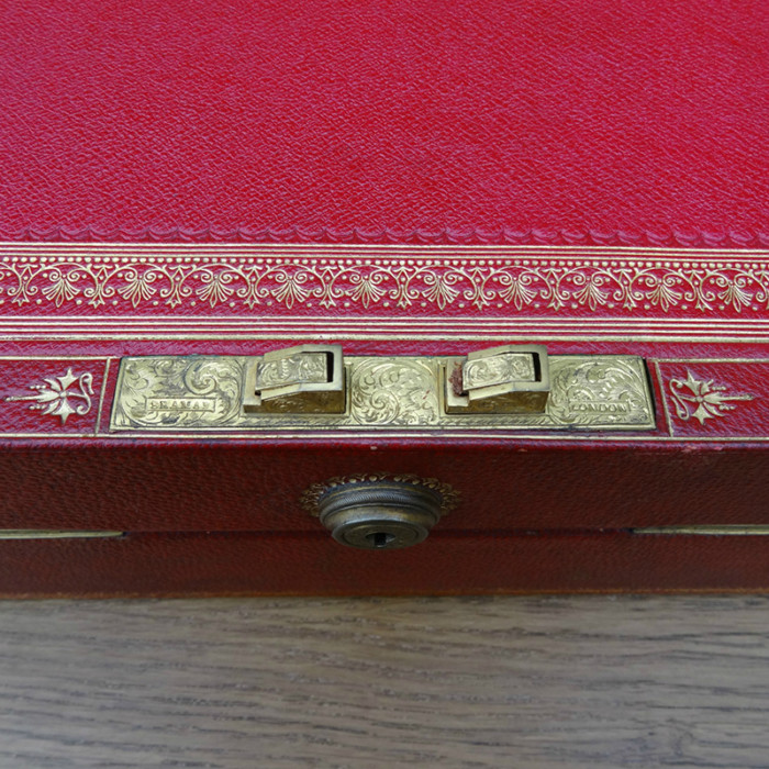 Scottish leather writing box 4