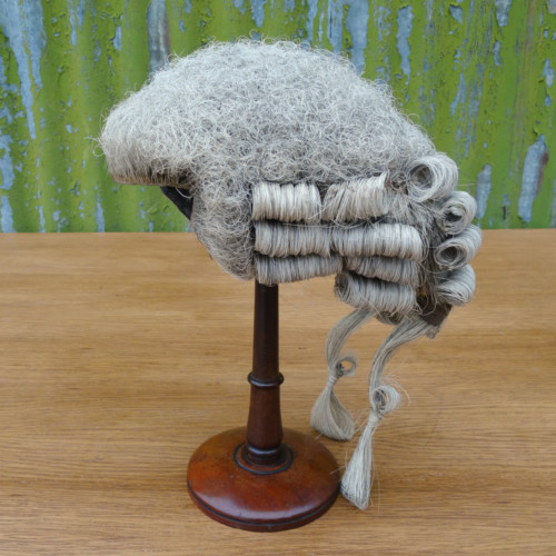 Lawyer's Wig, Case & Stand (2)