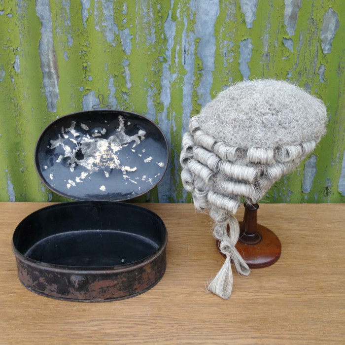 Lawyer's Wig, Case & Stand (5)
