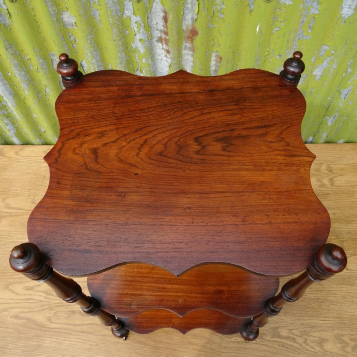 Pair of Rosewood Whatnots (5)