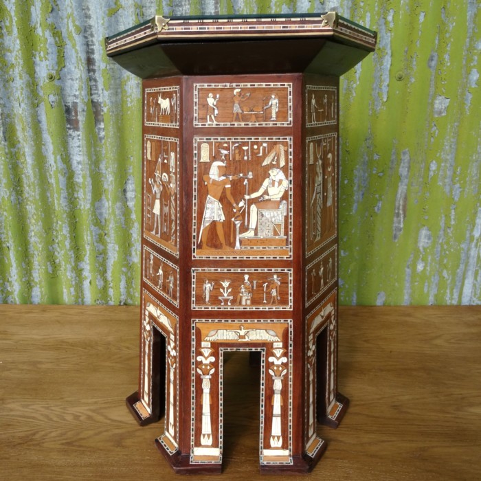 Egyptian Revival Inlaid Table 1