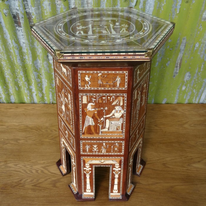 Egyptian Revival Inlaid Table 2