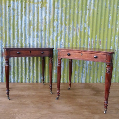 Pair of Gillows Oak 'Chamber' Tables 1