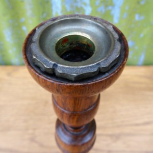 Pair of Rosewood Candlesticks 272