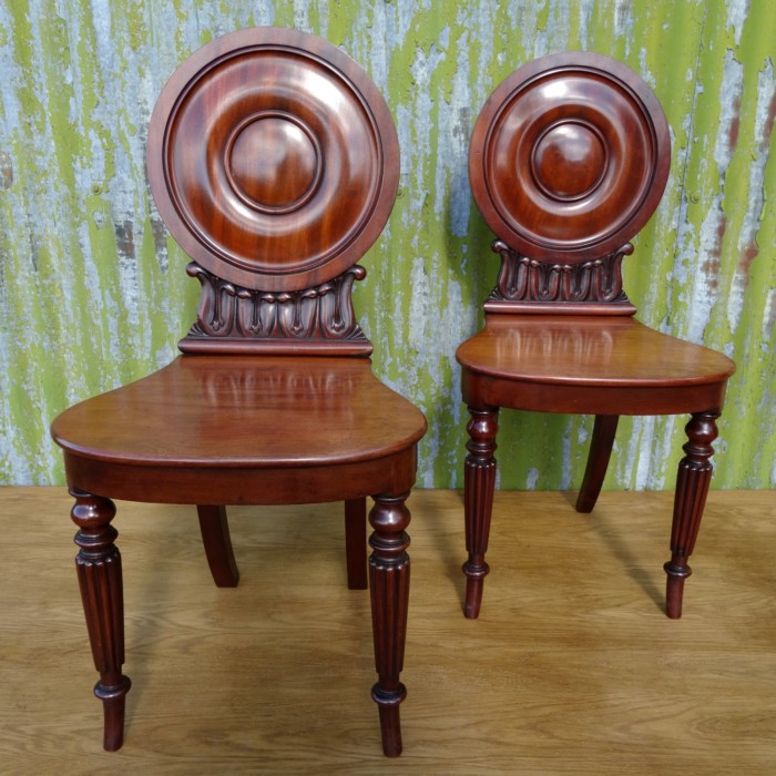 Pair of Gillows Hall Chairs 1