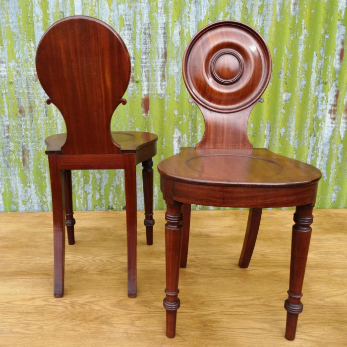Pair of Hall Chairs (4)