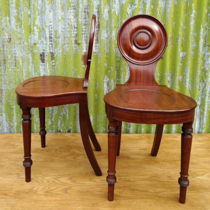 Pair of Hall Chairs (5)