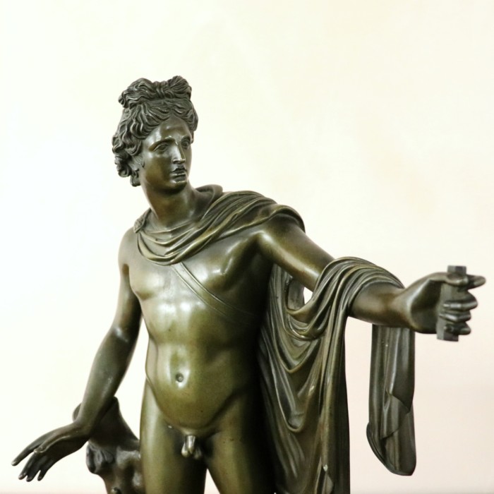 Large Boschetti Bronze Apollo Belvedere (3)