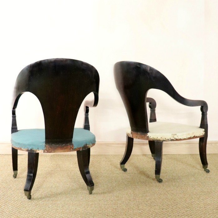Pair of Roman Library Armchairs (b)