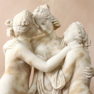 Large Alabaster Three Graces (2)