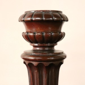 Pair of Mahogany Candlesticks (2)