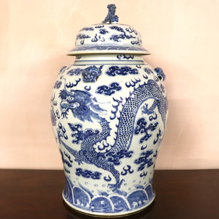 Large Chinese Jar and Cover (6)