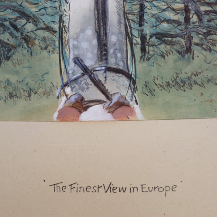 Snaffles 'The Finest View in Europe' (rarest version with hands and whip handle) & ‘The Worst View in Europe’ (rarest version) (11)
