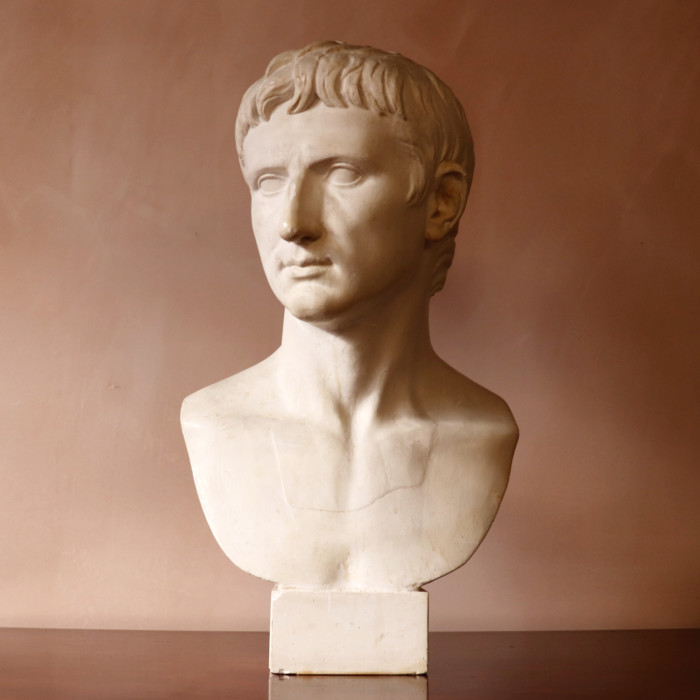 Large Plaster Augustus Caesar (2)