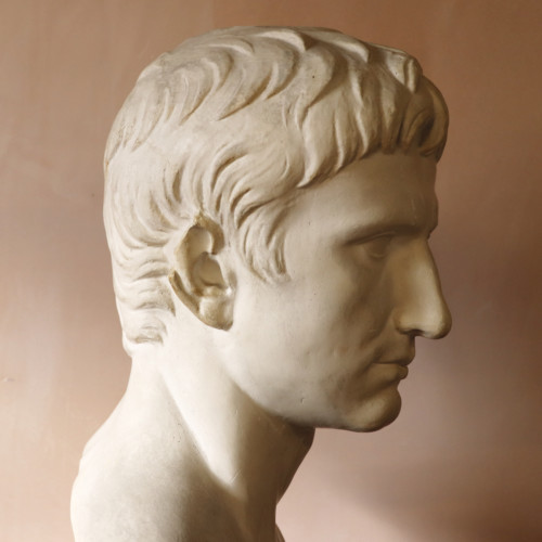Large Plaster Augustus Caesar (4)