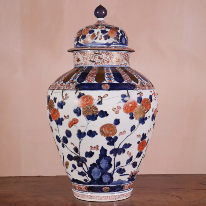Large Japanese Jar and Cover (1)