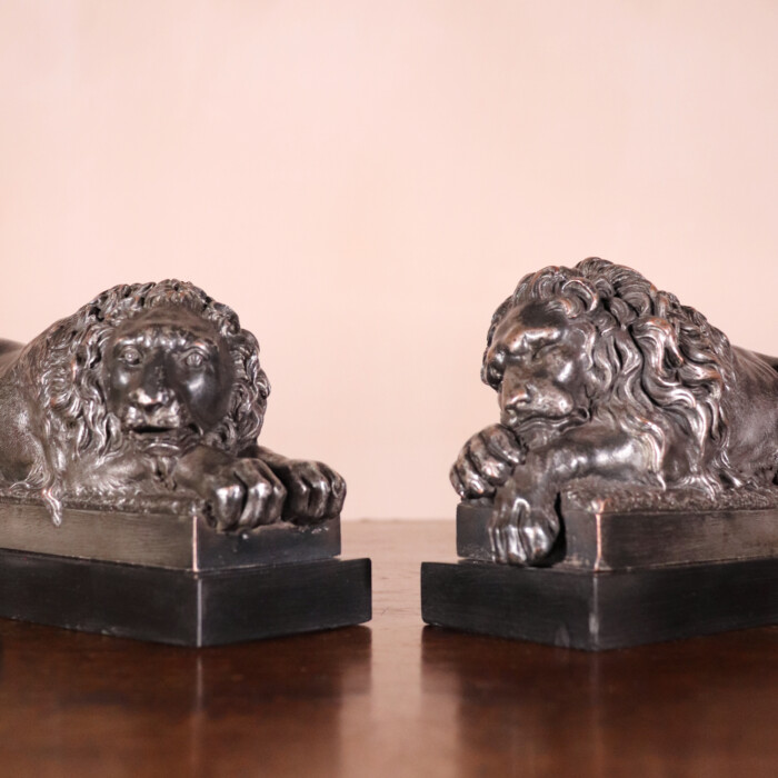 Pair of Canova Lions (4)