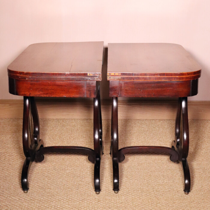 Pair of Lyre Tables (6)