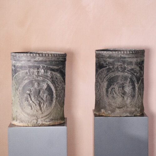 Pair of Lead Urns (2)