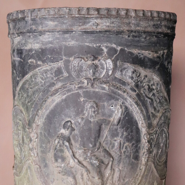 Pair of Lead Urns (4)