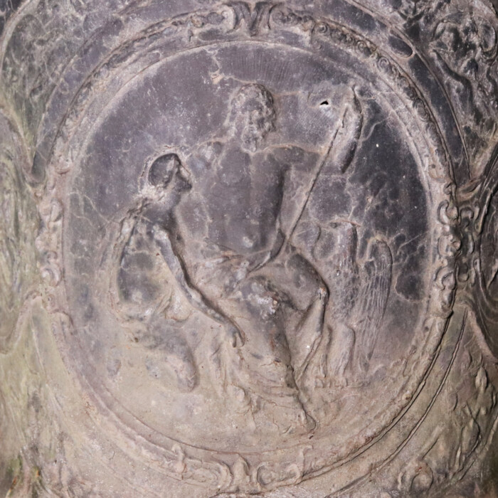 Pair of Lead Urns (5)