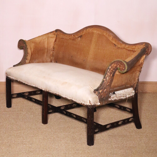 Chippendale Camel Back Settee (2)
