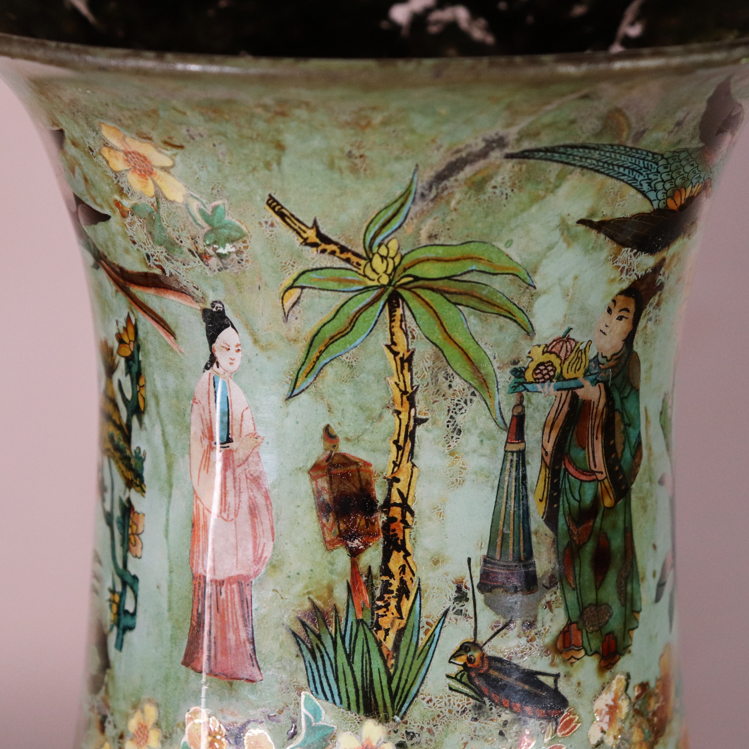 Pair of Decalcomania Vases (8)
